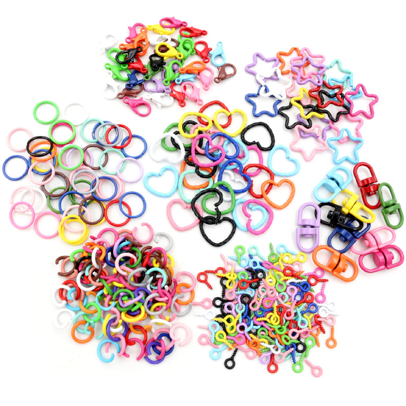 Jump Ring Assorted - Kolorowe mieszane ze stopu podział skok
