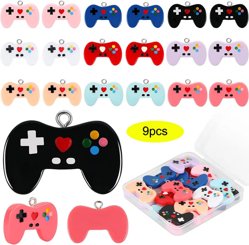 Jewelry Making Game - 9-częściowy kontroler gier wideo Charms Breloczek