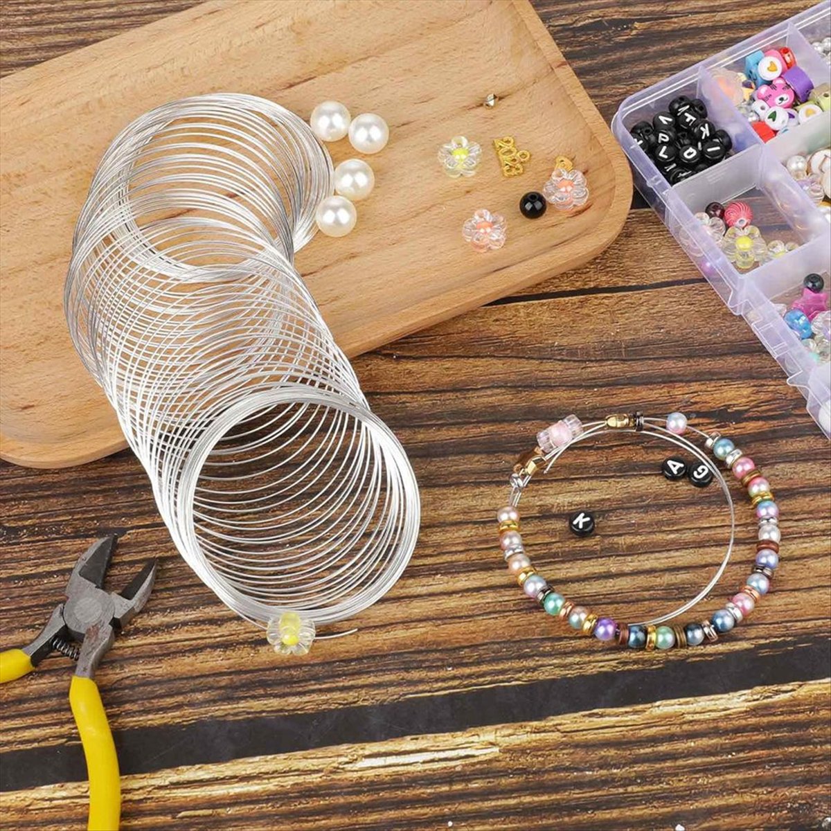 Memory Wire Bracelet - 【KUPON!】{0}300 Drut do bransoletek, drut jubilerski,