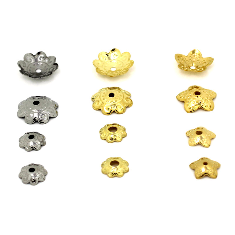 Bead Cap Flower - 50 szt. Stal Nierdzewna Koraliki w