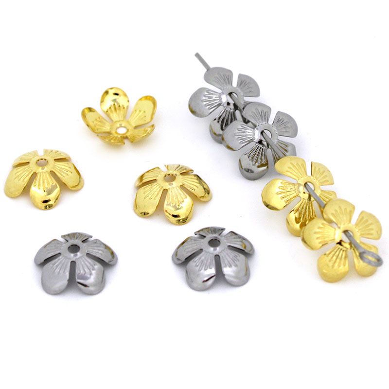 Bead Cap Flower - 50 szt. 11mm Stal Nierdzewna Koraliki