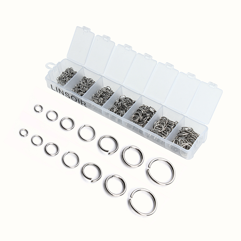 Jump Ring Assorted - 770szt/lot Mix Size Open Jump Ring