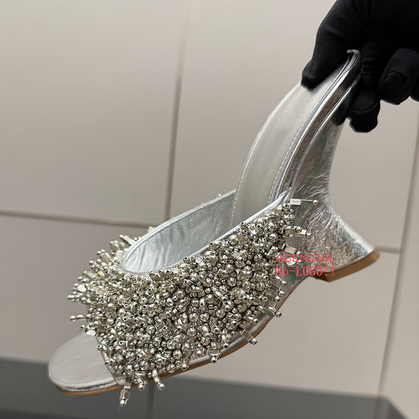 Jewelry Making Gold - Letnie seksowne złote srebrne skórzane klapki
