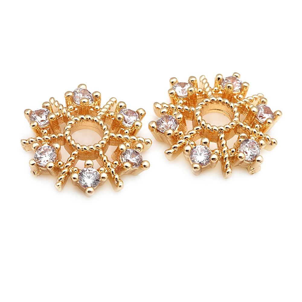 18-karatowe złoto w kolorze mo – Bead Cap Flower recenzja i cena