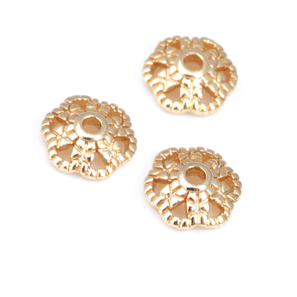 18-karatowe złoto Kolor Mosięż – Bead Cap Flower recenzja i cena