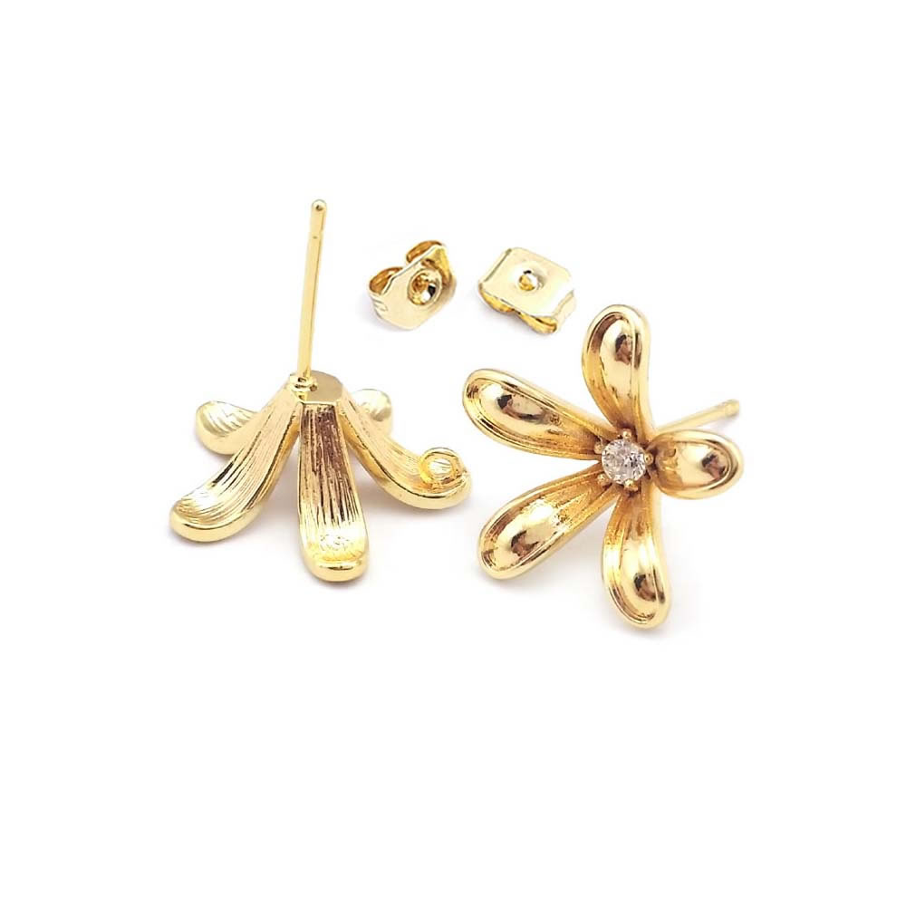 Kolczyki sztyfty w kształcie k – Jewelry Making Gold recenzja i cena