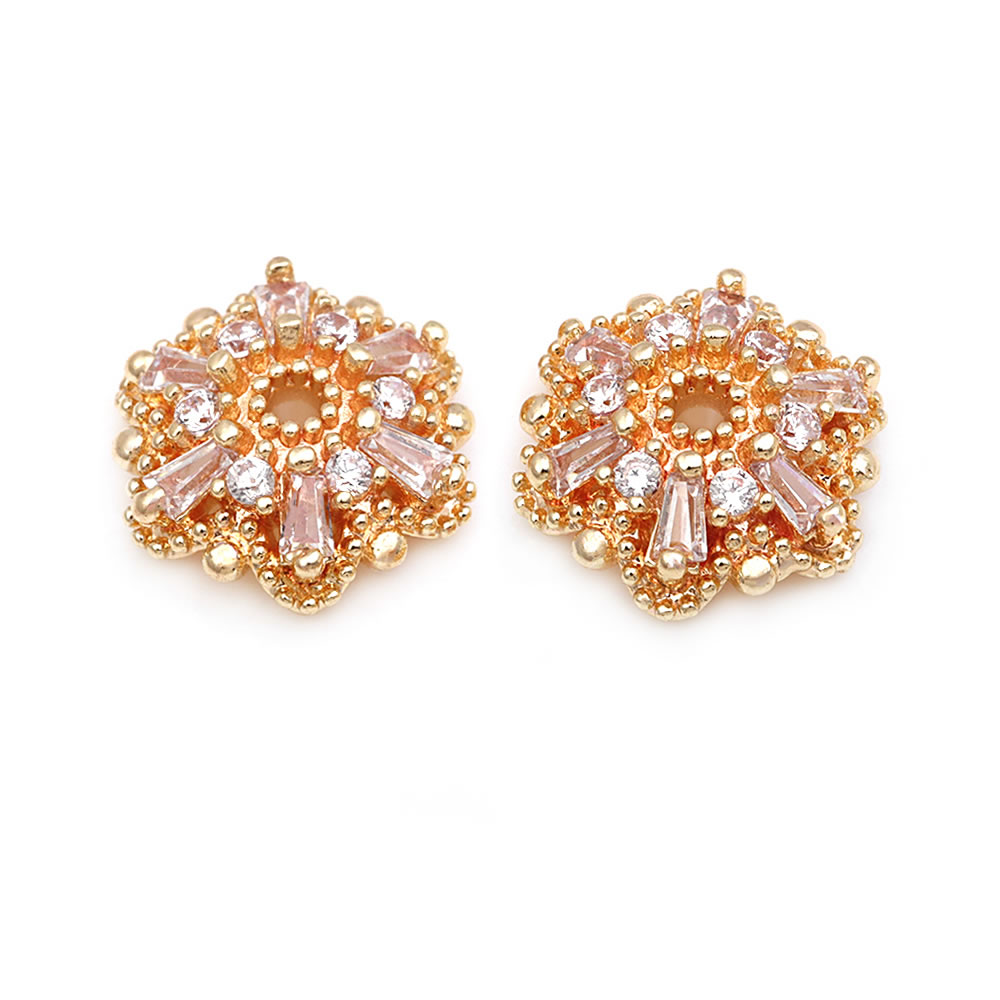 Koraliki z cyrkoniami w kolorz – Bead Cap Flower recenzja i cena