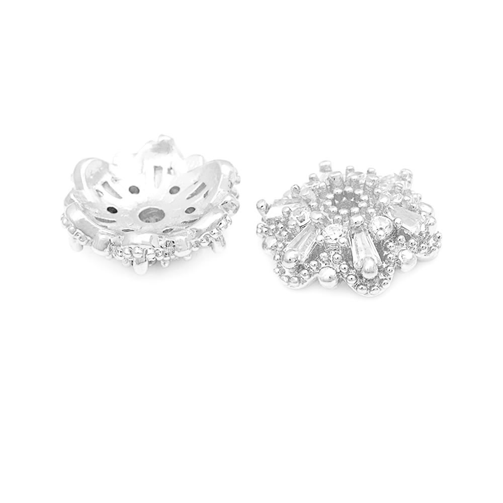 Koraliki z cyrkoniami w kolorz – Bead Cap Flower recenzja i cena