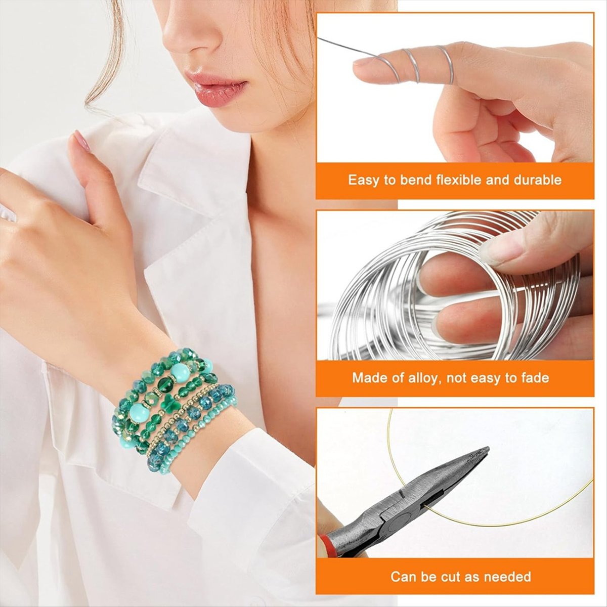 Drut pamięciowy ABJS do tworze – Memory Wire Bracelet recenzja i cena
