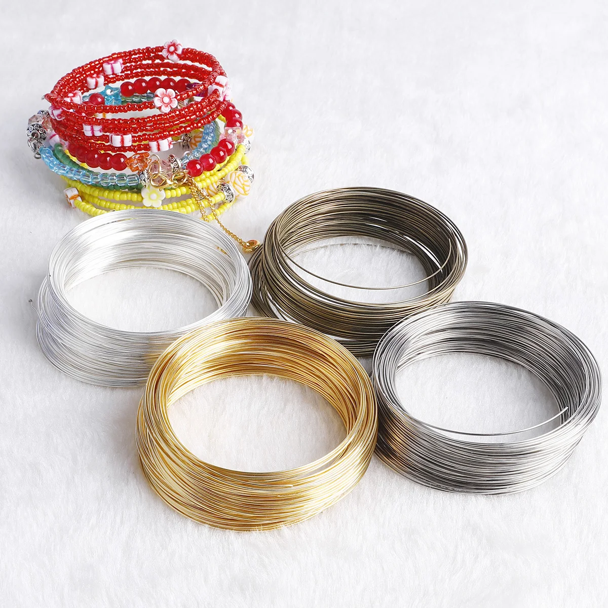 100 Pętli Drut Pamięciowy 0.6m – Memory Wire Bracelet recenzja i cena