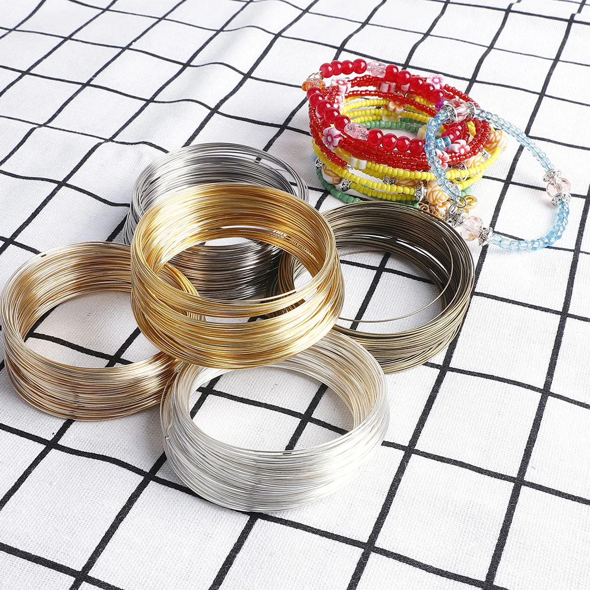 100 Pętli Drut Pamięciowy 0.6m – Memory Wire Bracelet recenzja i cena