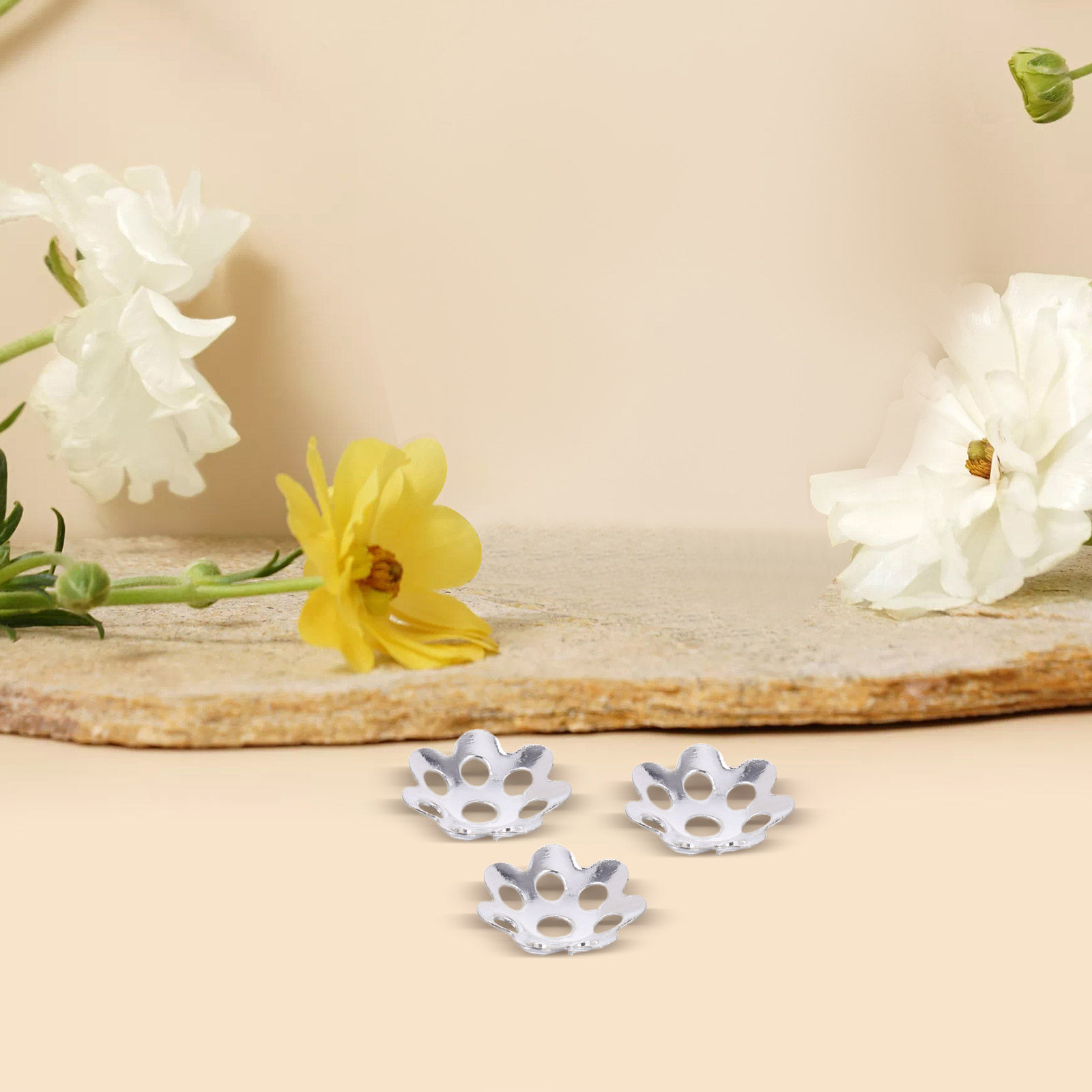 1000 sztuk żelaznych nakładek  – Bead Cap Flower recenzja i cena