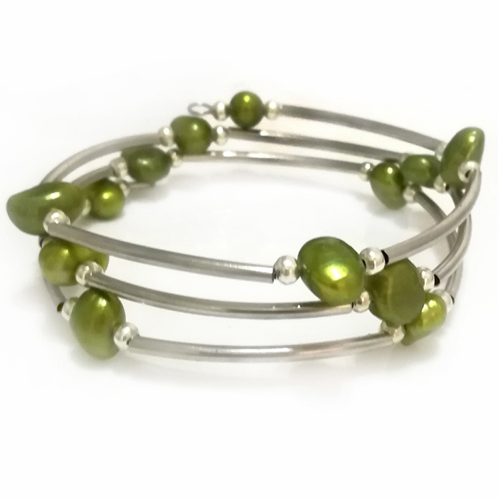 Hurtownia 20 cali 8-9 mm oliwk – Memory Wire Bracelet recenzja i cena