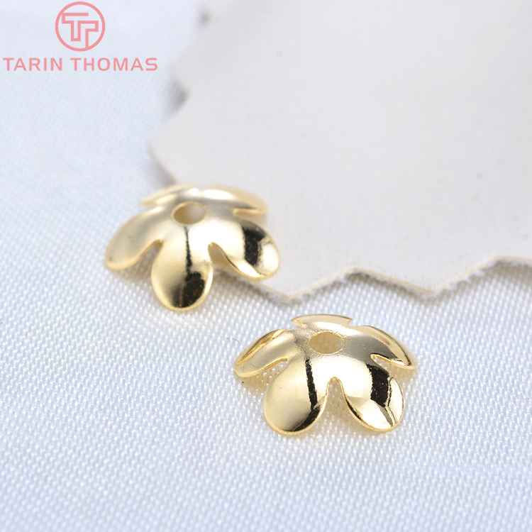 (3176)20 sztuk 8.5MM 24K złoty – Bead Cap Flower recenzja i cena