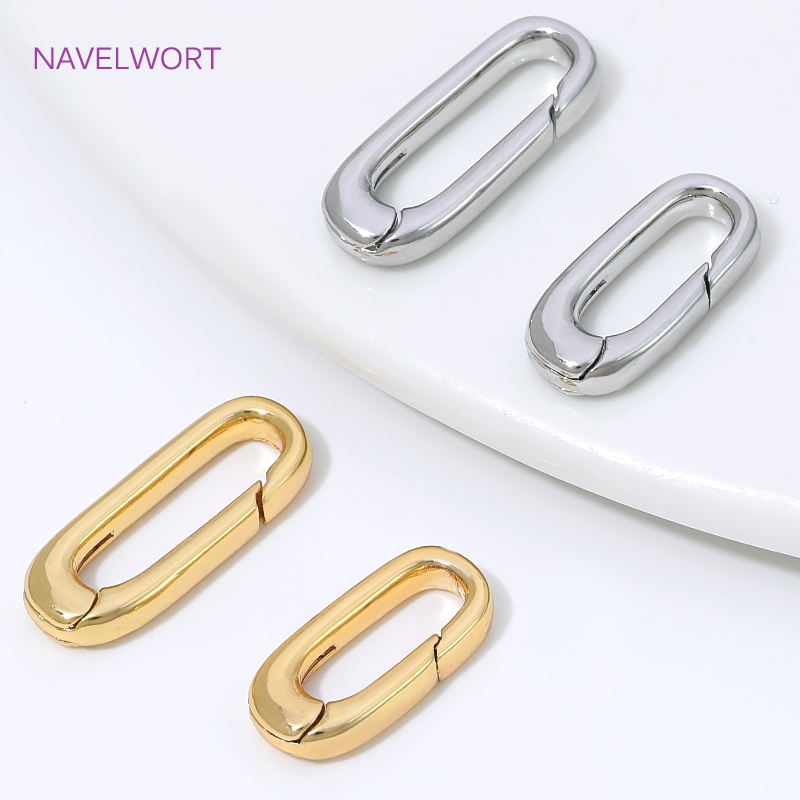 1/2/4 szt. Złote (18K) owalne  – Jewelry Making Gold recenzja i cena