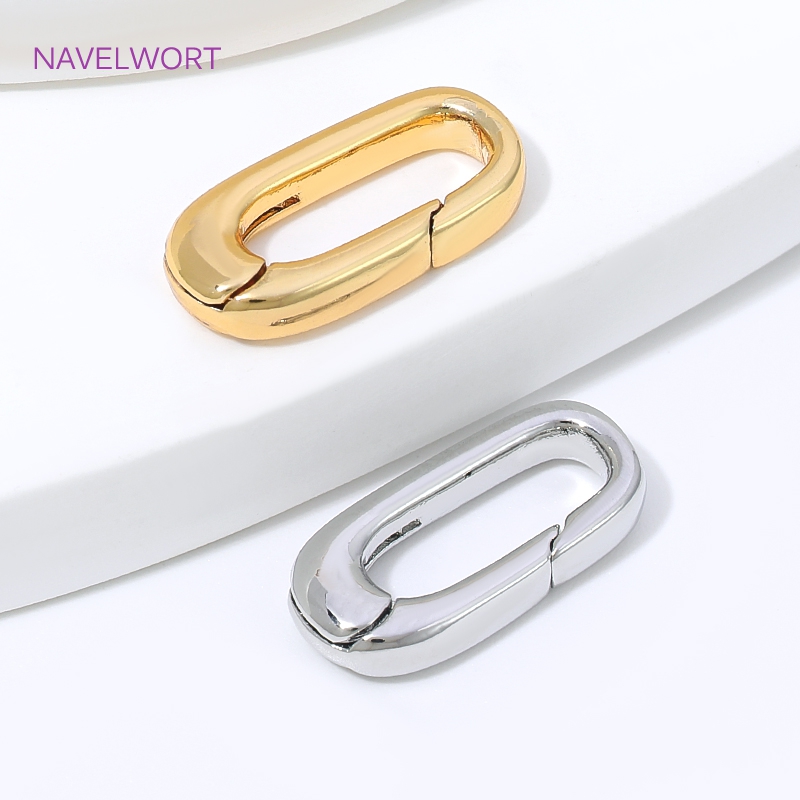 1/2/4 szt. Złote (18K) owalne  – Jewelry Making Gold recenzja i cena