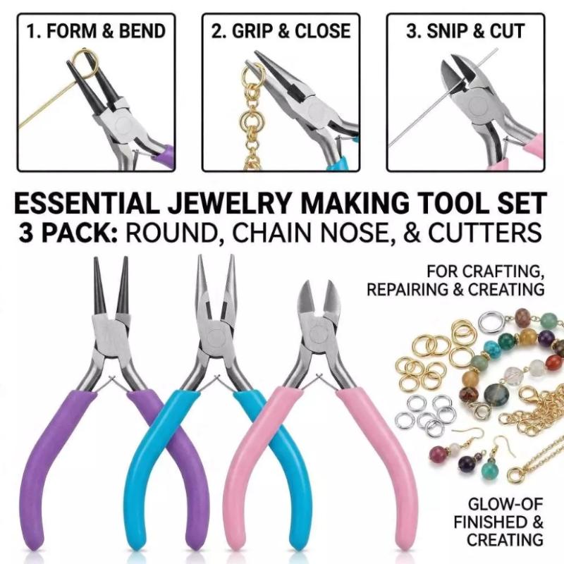 【L】1/3 SZT. Zestaw szczypiec d – Jewelry Making Round Nose Pliers recenzja i cena