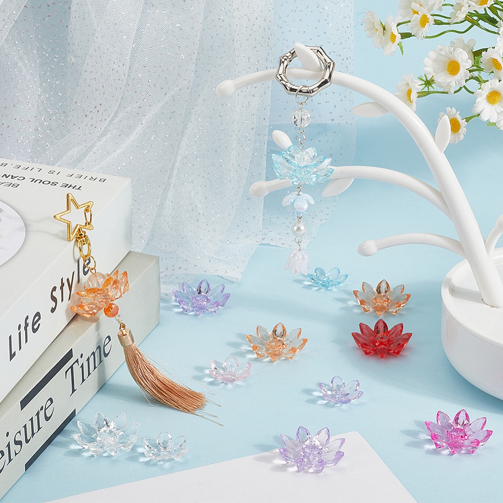 80 szt. 2 rodzaje przezroczyst – Bead Cap Flower recenzja i cena