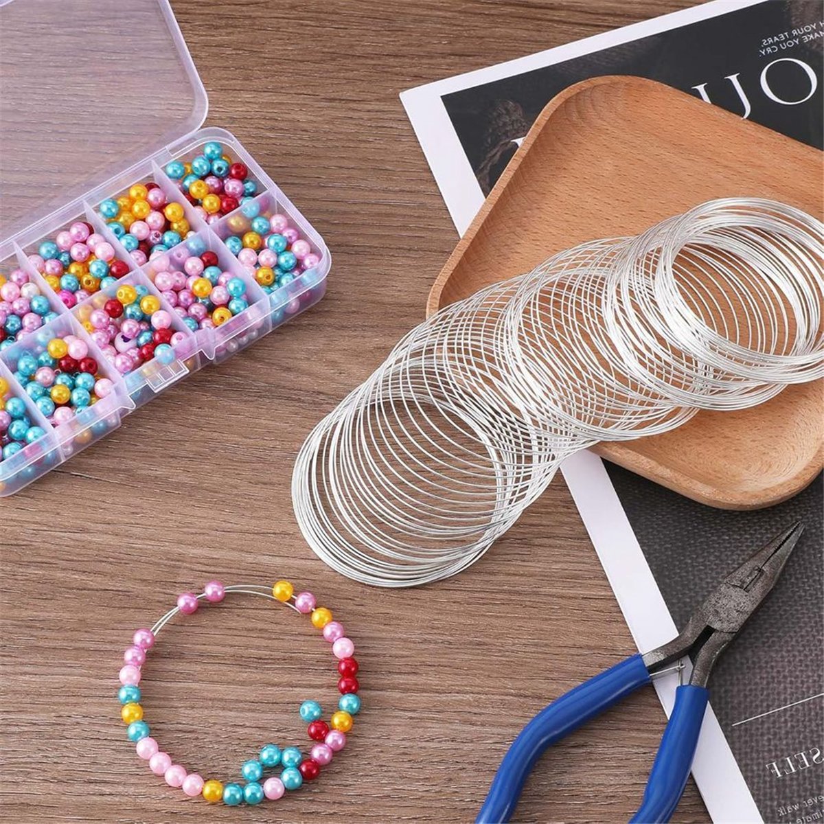 Drut jubilerski A008 100 sztuk – Memory Wire Bracelet recenzja i cena