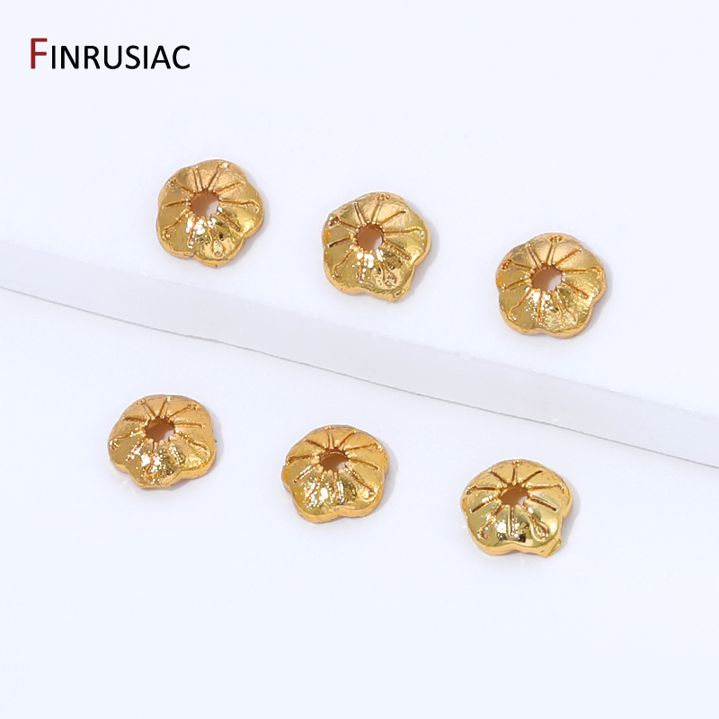 Pozłacane 18-karatowym złotem  – Bead Cap Flower recenzja i cena