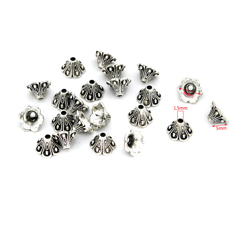 30 sztuk Vintage złoto srebrne – Bead Cap Flower recenzja i cena